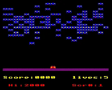 Space Battle (1982)(Charlesworth, R.)[b][ZAP] screen shot game playing